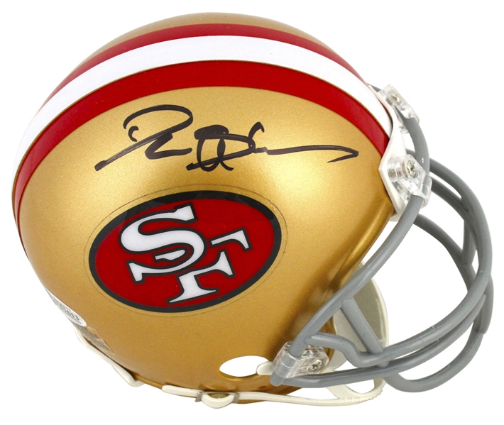 Deion Sanders Signed Riddell SF 49ers Mini Helmet (Beckett/BAS)