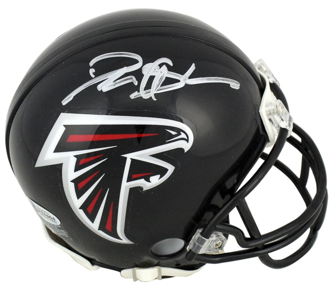 Deion Sanders Signed Riddell Atlanta Falcons Mini Helmet (Beckett/BAS)