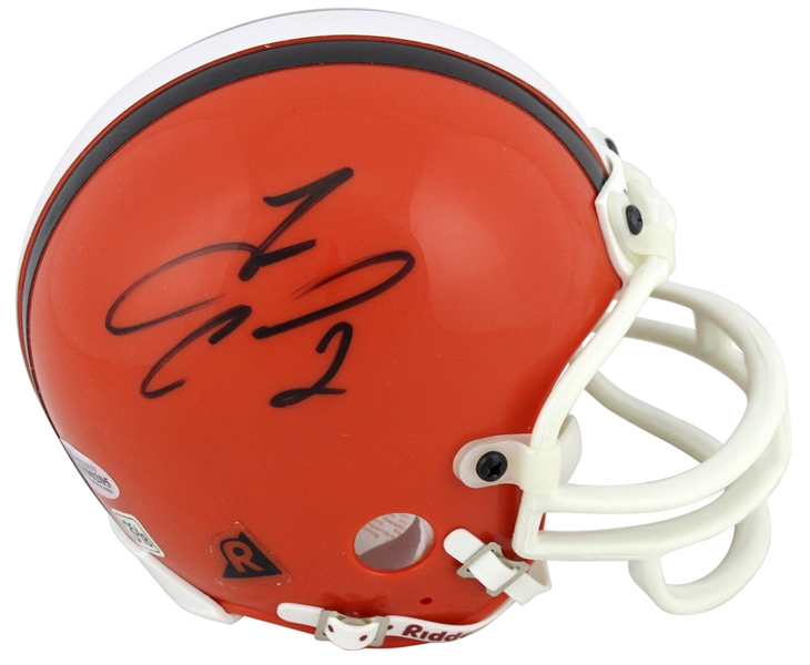 Tim Couch Signed Riddell Cleveland Browns Mini Helmet (Beckett/BAS)