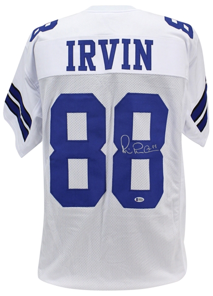 Michael Irvin Signed Dallas Cowboys Style Jersey (Beckett/BAS)