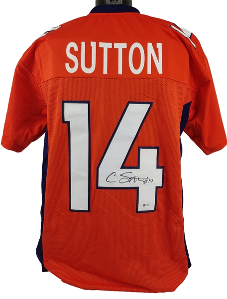 Courtland Sutton Signed Denver Broncos Style Jersey (Beckett/BAS)