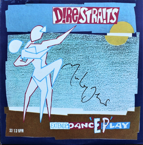 Dire Straits: Mark Knopfler Signed "Dance" Record Album Cover (Beckett/BAS Guaranteed)