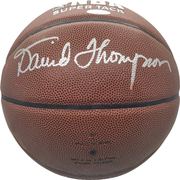 David Thompson Signed NBA I/O Basketball (JSA)