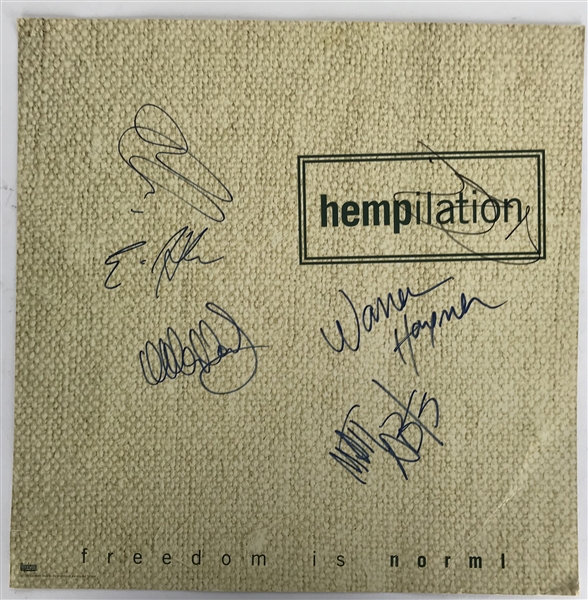Hempilation Group Signed "Freedom Is NORML" 12" x 12" Album Flat w/ 3 Signatures! (Real/Epperson)