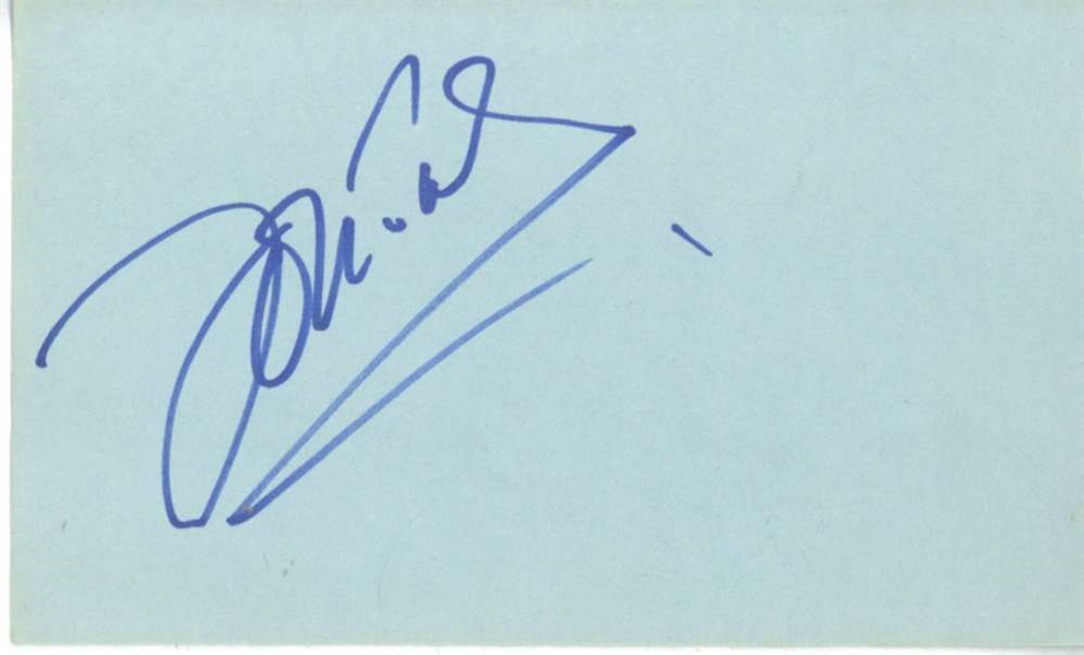 Duran Duran: John Taylor Vintage Signed 3" x 5" Index Card (Beckett/BAS)