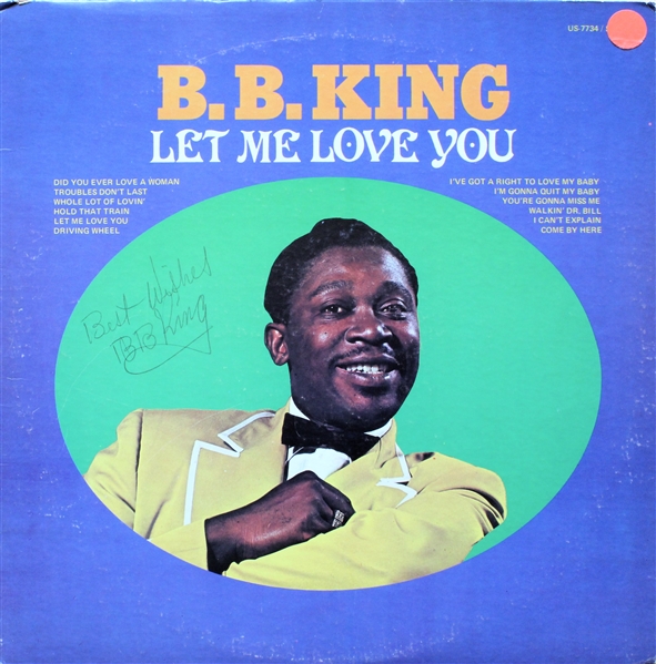B.B. King Signed "Let Me Love You" Album (REAL/Epperson)