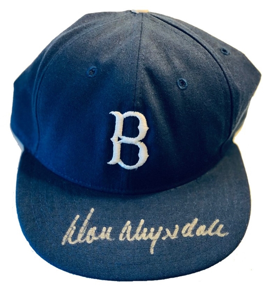 Don Drysdale Signed Roman Pro Brooklyn Dodgers Baseball Cap (Beckett/BAS)