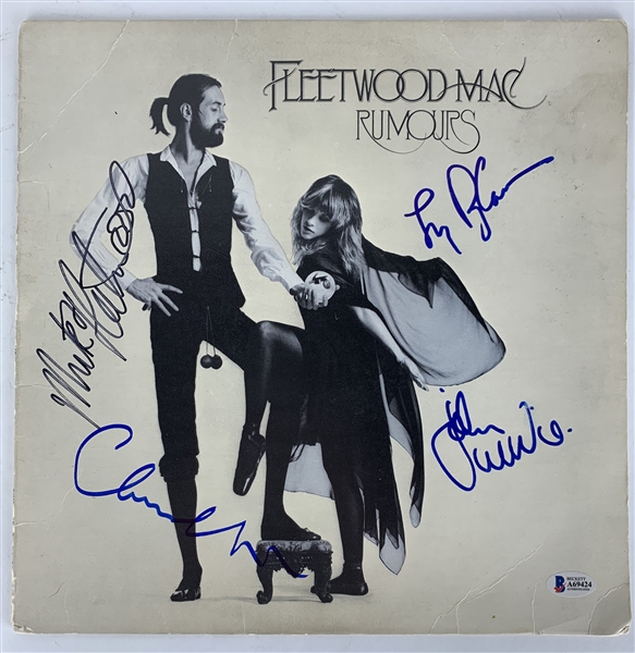 Fleetwood Mac: Group Signed "Rumours" Album w/ 4 Signatures (Beckett/BAS)