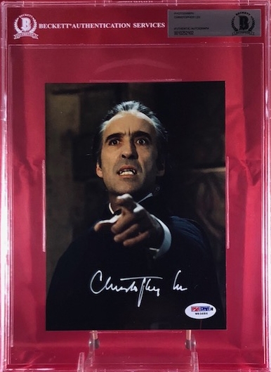 Christopher Lee Signed "Dracula" 6" x 8" Photograph (Beckett/BAS)