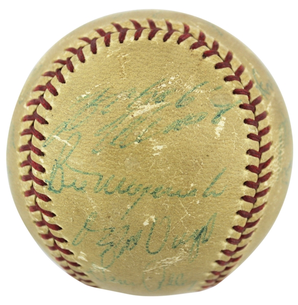 1965 Pirates Team Signed Baseball w/ Roberto Clemente (17 Sigs)(Beckett/BAS)