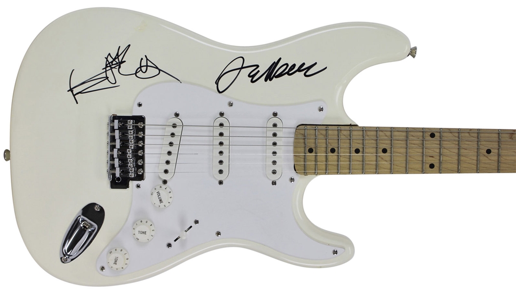 Guitar Legends: Keith Richards & Jeff Beck Dual-Signed Fender Squier Stratocaster Guitar (JSA)