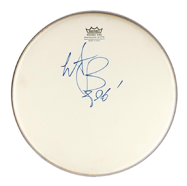 The Rolling Stones: Charlie Watts Signed 13" Remo Drum Head (Beckett/BAS Guaranteed)(John Brennan Collection)