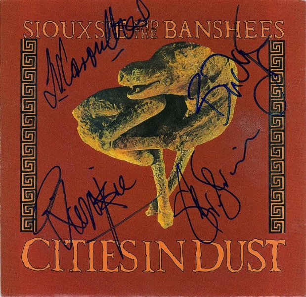 Siouxsie and the Banshees Signed "Cities in Dust" 45 RPM Record Album (John Brennan Collection)(Beckett/BAS Guaranteed)