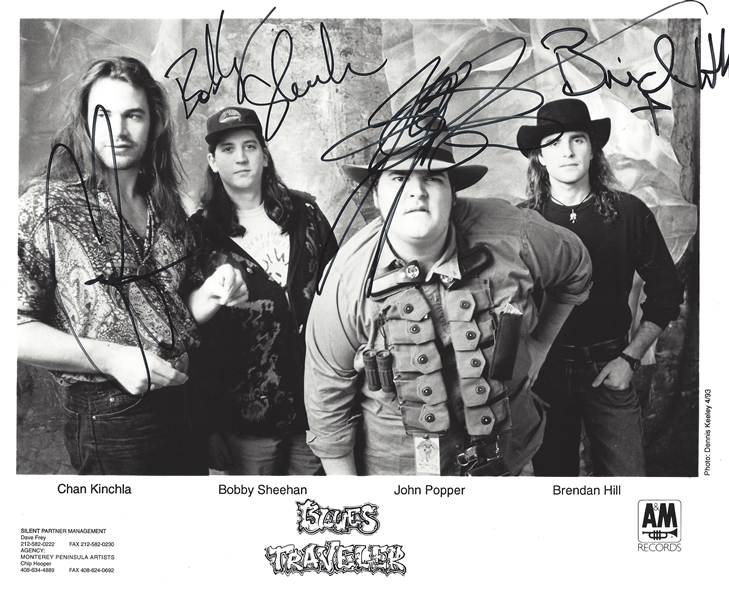Blues Traveler Rare Band Signed c. 1993 8" x 10" Promotional Photograph (REAL/Epperson)