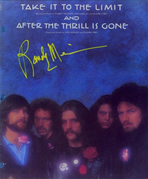 The Eagles: Randy Meisner Signed 11" x 14" Color Photo (John Brennan Collection)(Beckett/BAS Guaranteed)