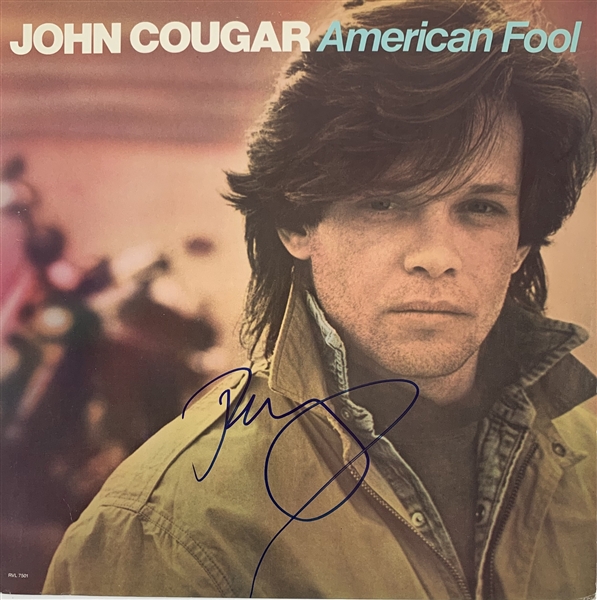 John Cougar Mellencamp Signed "American Fool" Record Album Cover (John Brennan Collection)(Beckett/BAS Guaranteed)