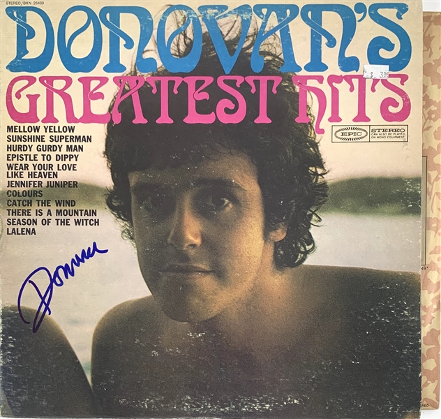 Donovan Signed "Greatest Hits" Record Album (John Brennan Collection)(Beckett/BAS Guaranteed)