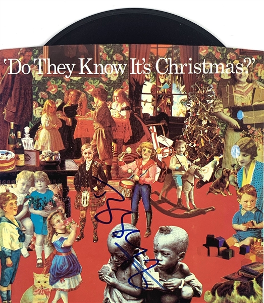 Bob Geldof Signed "Do They Know Its Christmas" 45 RPM Album (John Brennan Collection)(Beckett/BAS Guaranteed)