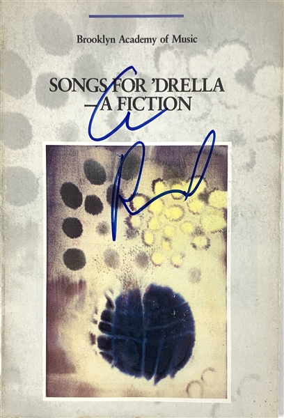 Lou Reed Signed "Songs for Drella - A Fiction" Performance Program (John Brennan Collection)(Beckett/BAS Guaranteed)