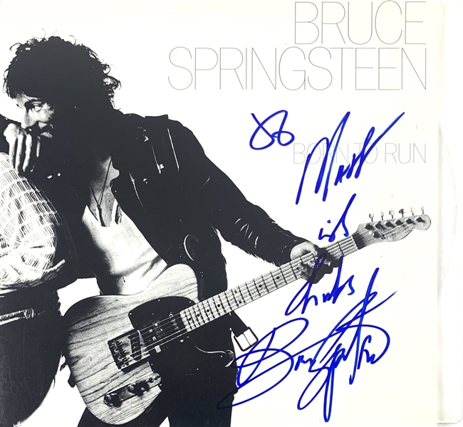 Bruce Springsteen Signed & Inscribed "Born to Run" Record Album (John Brennan Collection)(Beckett/BAS Guaranteed)