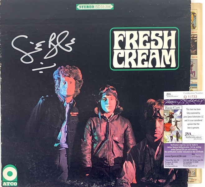 Cream: Ginger Baker Signed "Fresh Cream" Record Album (JSA)