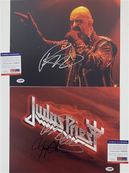 Judas Priest: Rob Halford Signed Lot of Two (2) 11" x 14" Color Photos (PSA/DNA)