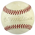 Connie Mack Rare Single-Signed OAL (Harridge) Baseball (PSA/DNA)