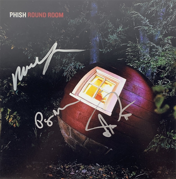 PHISH Group Signed 12" x 12" Album Flat w/ 3 Signatures (JSA)
