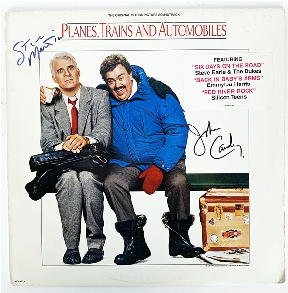 John Candy & Steve Martin Rare Dual Signed "Planes, Trains and Automobiles" Soundtrack Album (Beckett/BAS)