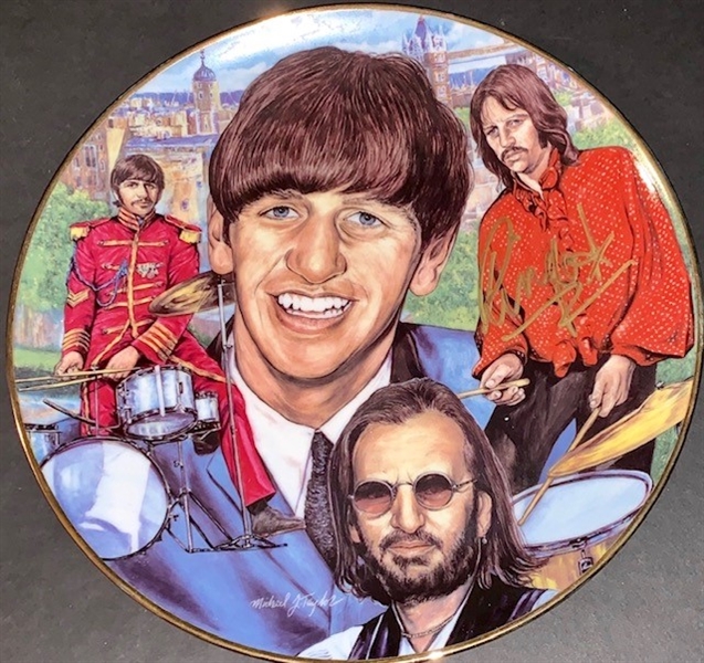 The Beatles: Ringo Starr Signed Limited Edition Artist Proof Gartlan Plate (ACOA)