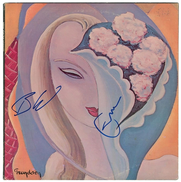 Eric Clapton & Bobby Whitlock Signed "Derek & The Dominos" Signed "Layla" Record Album (John Brennan Collection)(Beckett/BAS Guaranteed)
