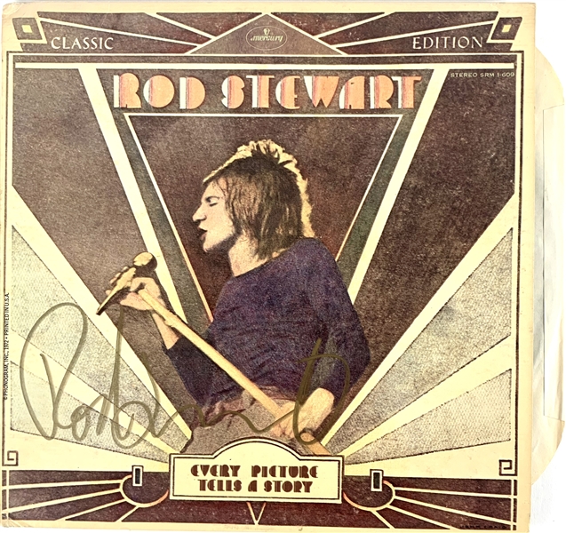 Rod Stewart Signed "Every Picture Has A Story" Record Album (Beckett/BAS)