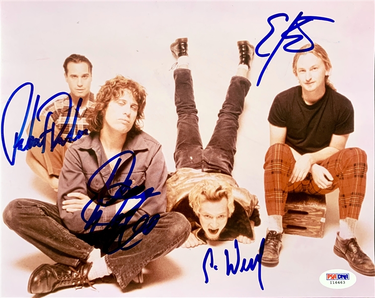 Stone Temple Pilots Group Signed 8" x 10" Color Photo (Original Lineup) :: PSA/DNA Graded GEM MINT 10!