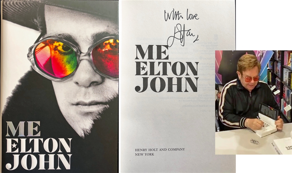 Sir Elton John Signed Hardcover First Edition Book "Me" - 1 of Only 100 Signed Copies! (Beckett/BAS Guaranteed)