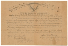 General Abner Doubleday Rare Signed 1857 Military Appointment Document (PSA/DNA)