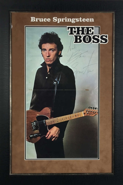 Bruce Springsteen Rare Vintage Signed 11" x 22" Concert Program (JSA)