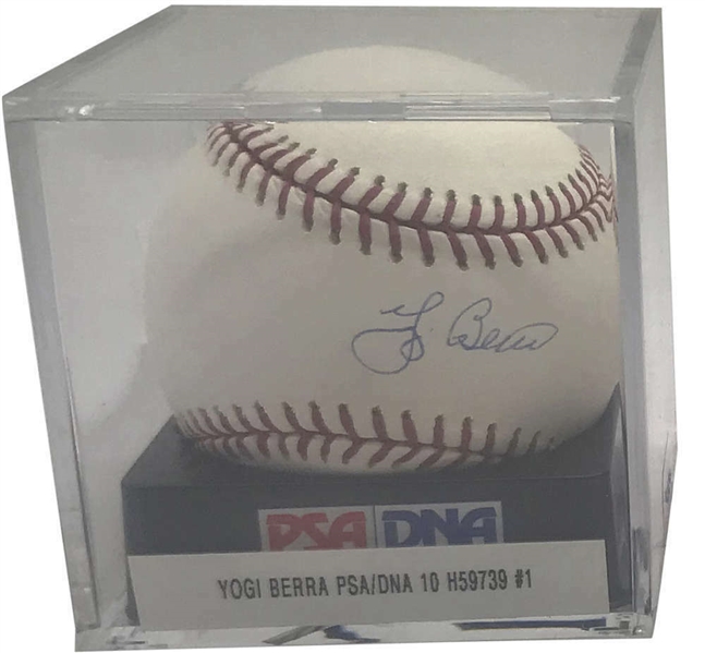 Yogi Berra Signed OAL Baseball - PSA/DNA Graded GEM MINT 10!