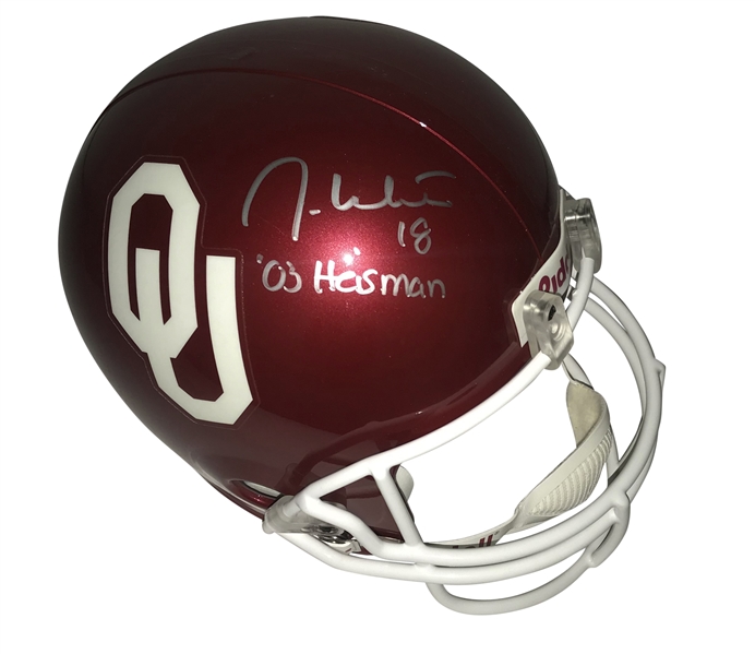 Jason White Signed Oklahoma Sooners Full Size Replica Helmet (JSA)