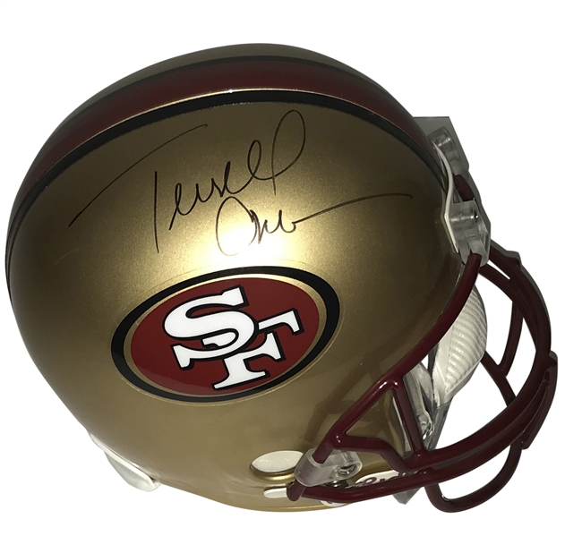Terrell Owens Signed 49ers Replica Helmet (JSA)