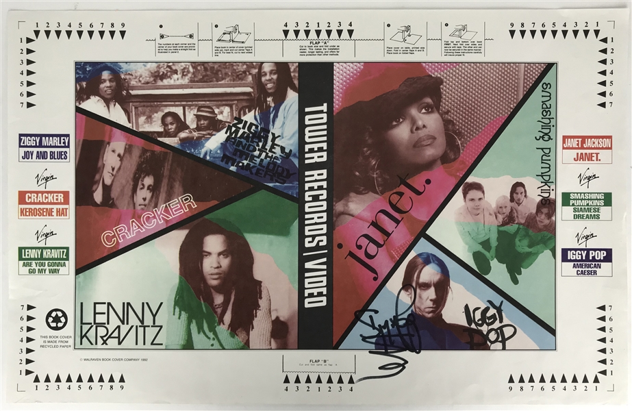 Iggy Pop Signed Original 22" x 14" Tower Records Poster (Beckett/BAS)