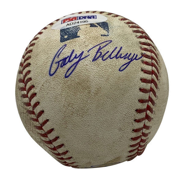Dodger Stars: Cody Bellinger & Corey Seager Dual Signed 2017 Game Used Ball :: Multi HRs for Both That Game! (PSA/DNA & MLB Holo)