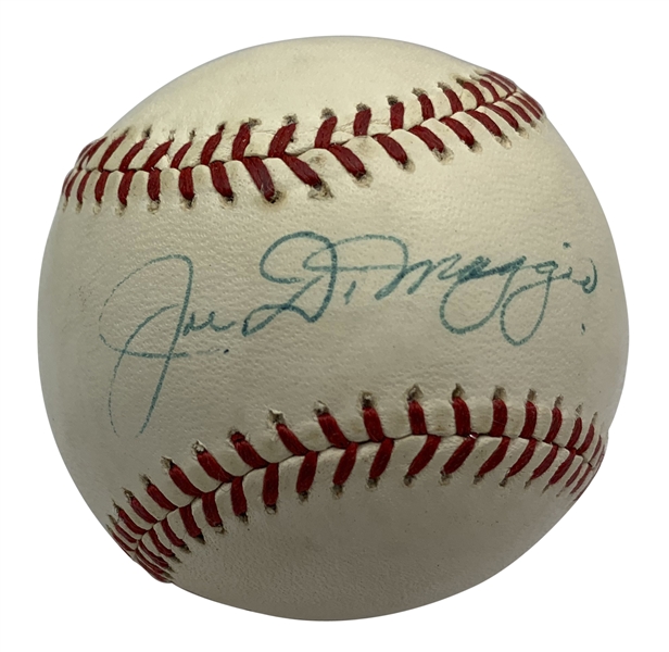 Joe DiMaggio Signed Official Baseball (Beckett/BAS Guaranteed)