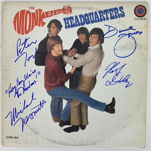 The Monkees Group Signed "Headquarters" Album (Beckett/BAS Guaranteed)