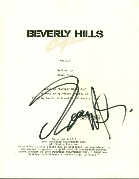Eddie Murphy Signed "Beverly Hills Cop" Script Cover(Beckett/BAS)