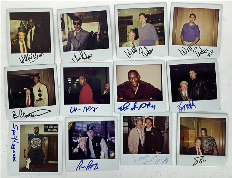 NBA Legends Lot of Twelve (12) Signed Polaroid Photographs w/ Barkley, Izzio, Kemp & Others! (Beckett/BAS Guaranteed)