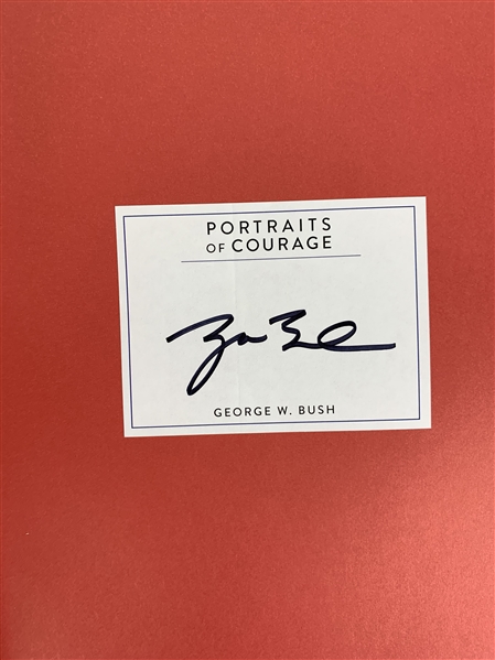 George W. Bush Signed "Portraits of Courage" Book (Beckett/BAS Guaranteed)
