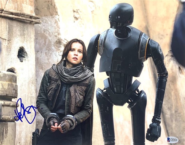 Felicity Jones Signed 11" x 14" Color Photo from "Rogue One" (Beckett/BAS)