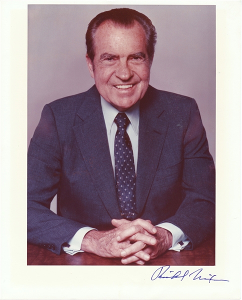 President Richard Nixon Signed 8" x 10" Color Photo (Beckett/BAS Guaranteed)