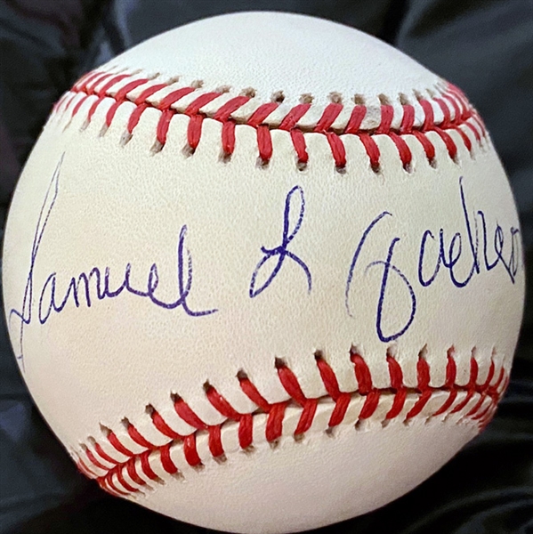 Samuel L. Jackson RARE Single Signed ONL Baseball (Beckett/BAS)