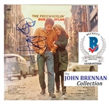 Bob Dylan RARE In-Person Signed "The Freewheelin" Album with Superb Autograph (John Brennan Collection)(Beckett/BAS Guaranteed)